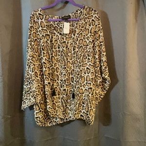 Leopard Print Lane Bryant Plus Size Top